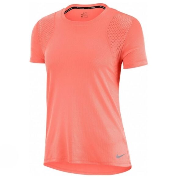 Nike Women's Orange Dri-FIT Crewneck Short Sleeve Top - Picture 3 of 16